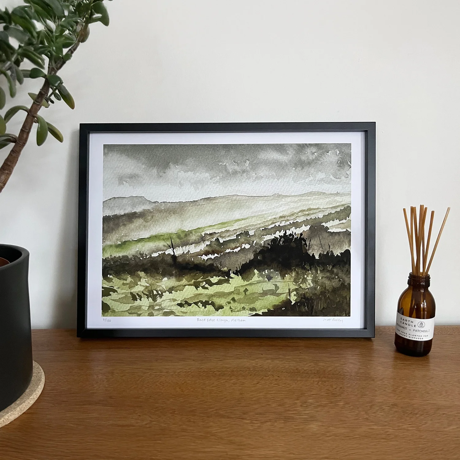 Royd Edge Clough Meltham Art Print - Image 2